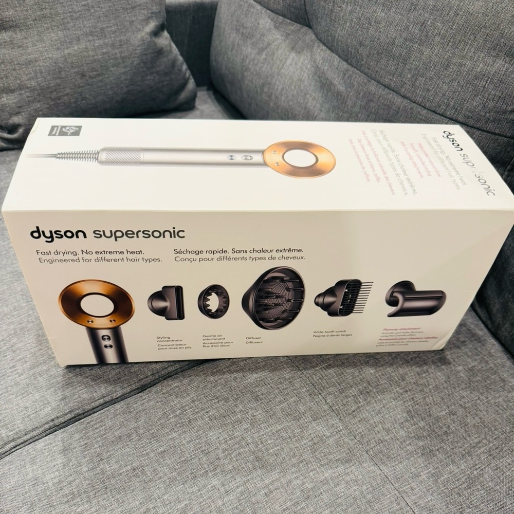 Dyson Supersonic Hair Dryer in Silver and Gold
